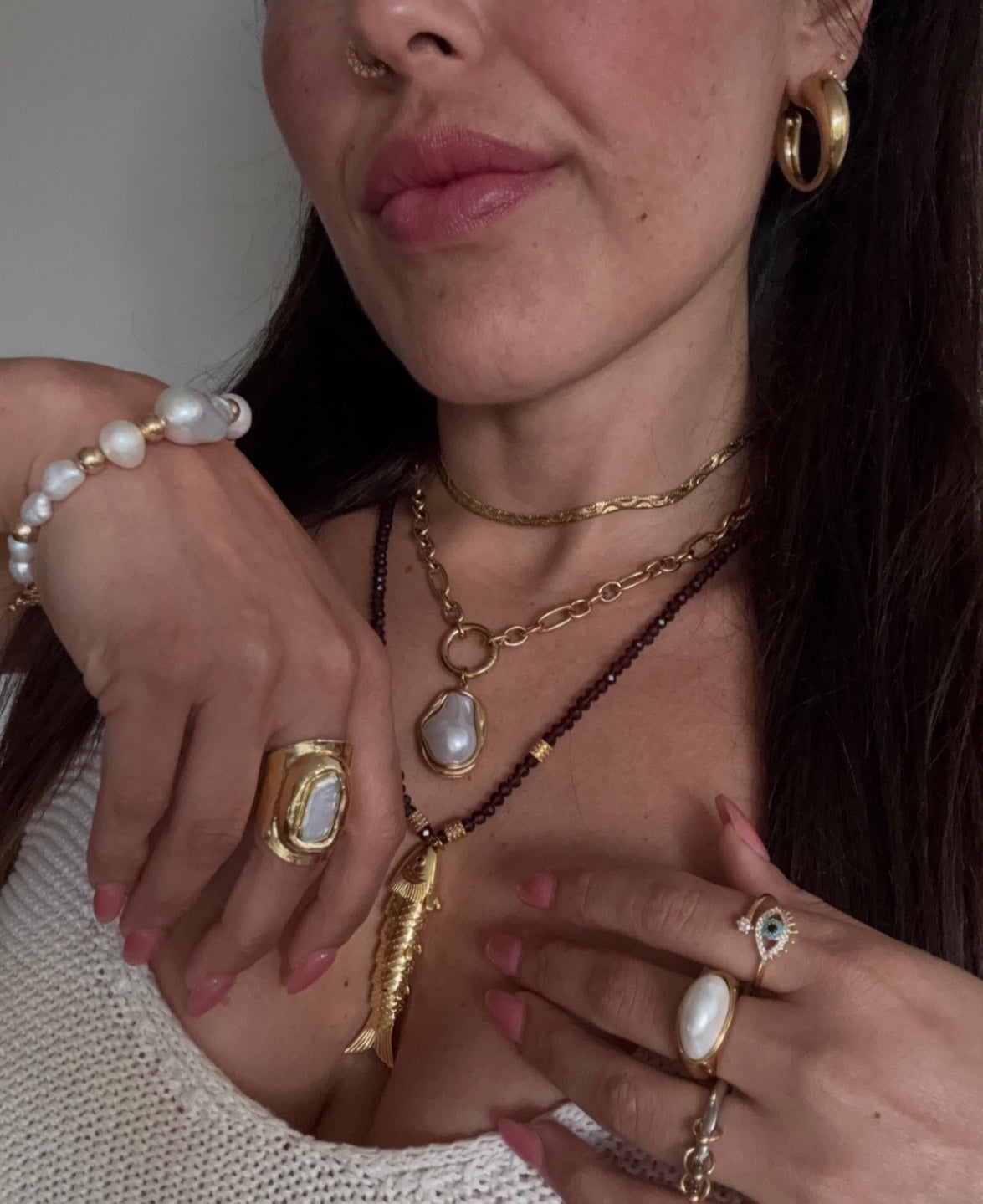Quianey Puffy Gold Hoops