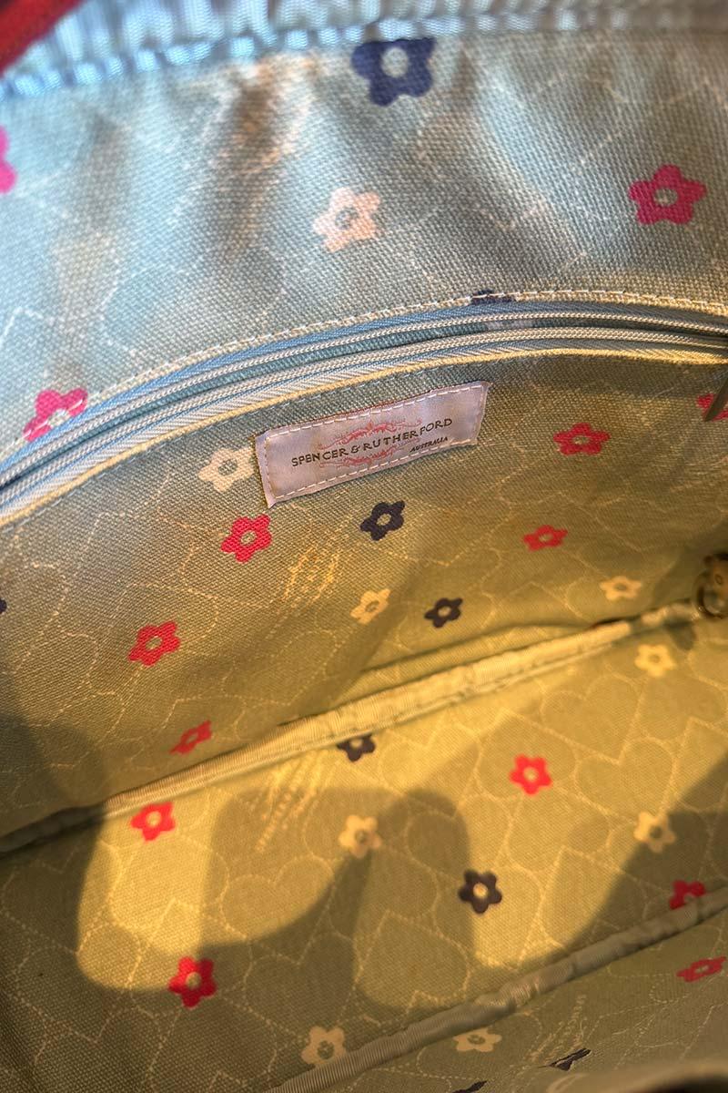 Spencer and Rutherford Zandra adored pink heart tote bag