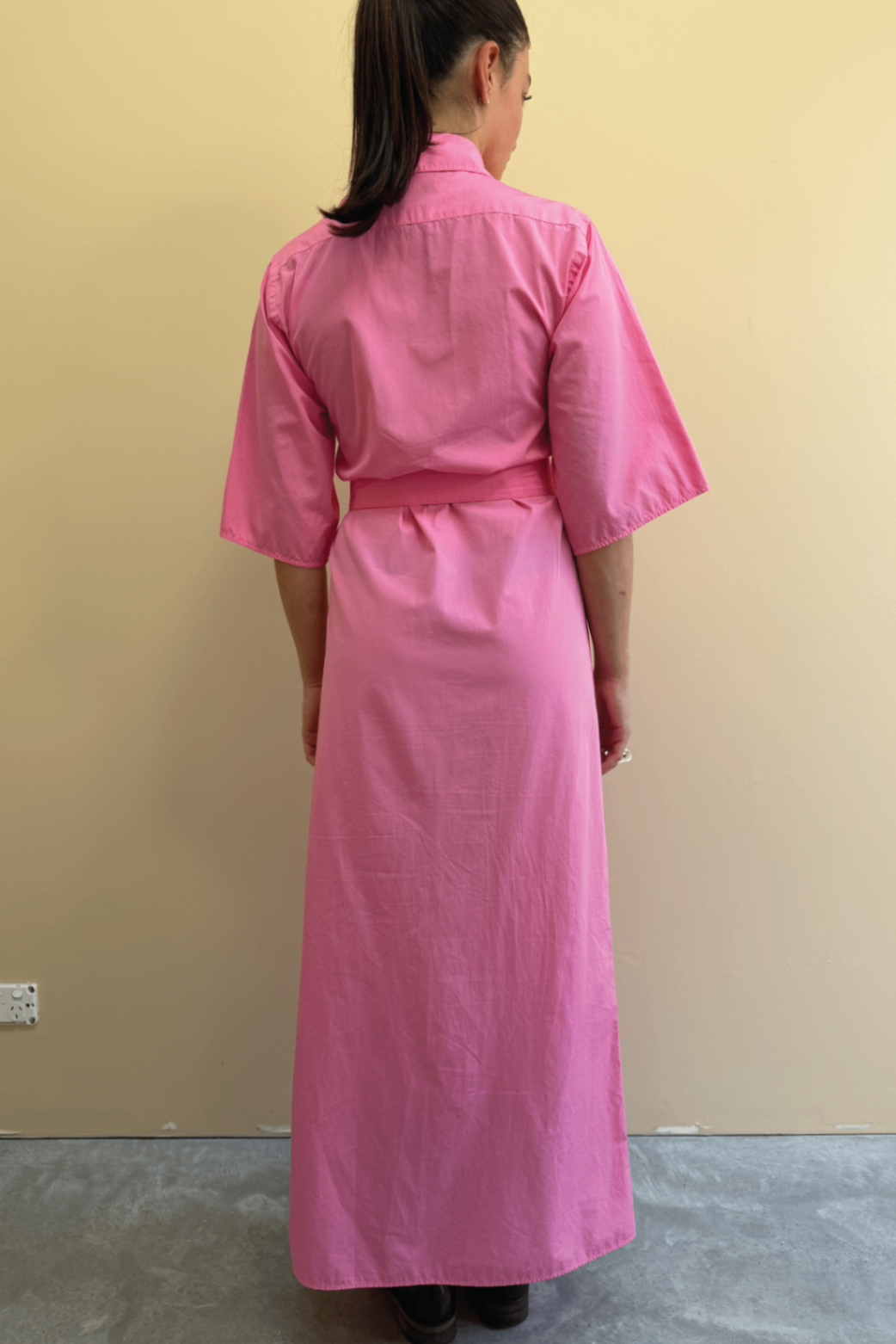 Jac & jack pink shirt cotton dress 6