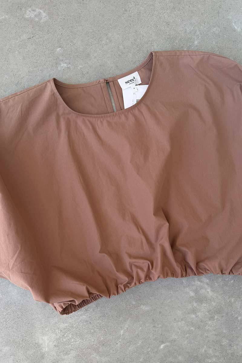 Seed cropped brown top 14