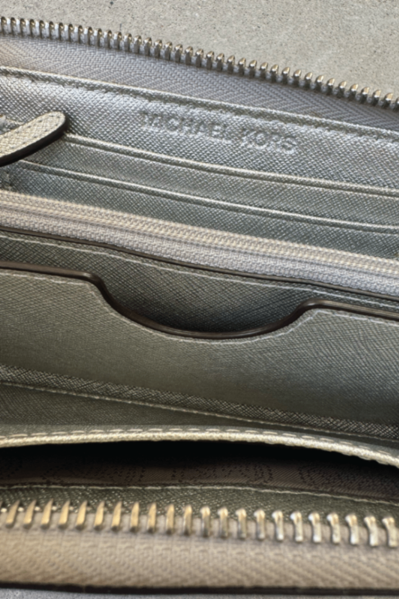 Michael Kors silver wallet