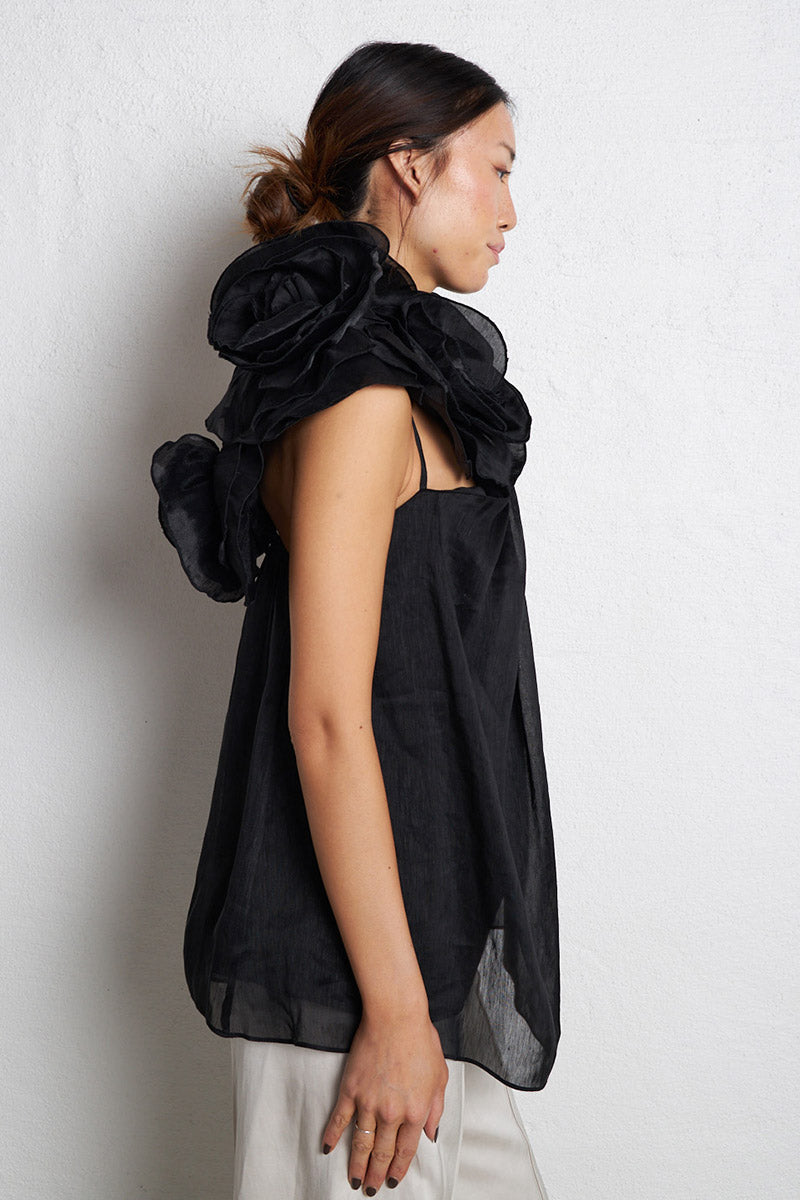 AJE silk flower top 10