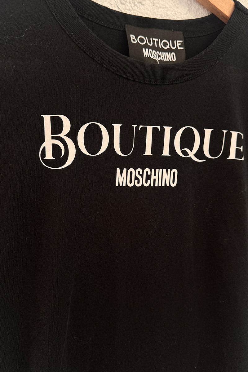 Boutique Moschino logo Black T-Shirt (approx 8)