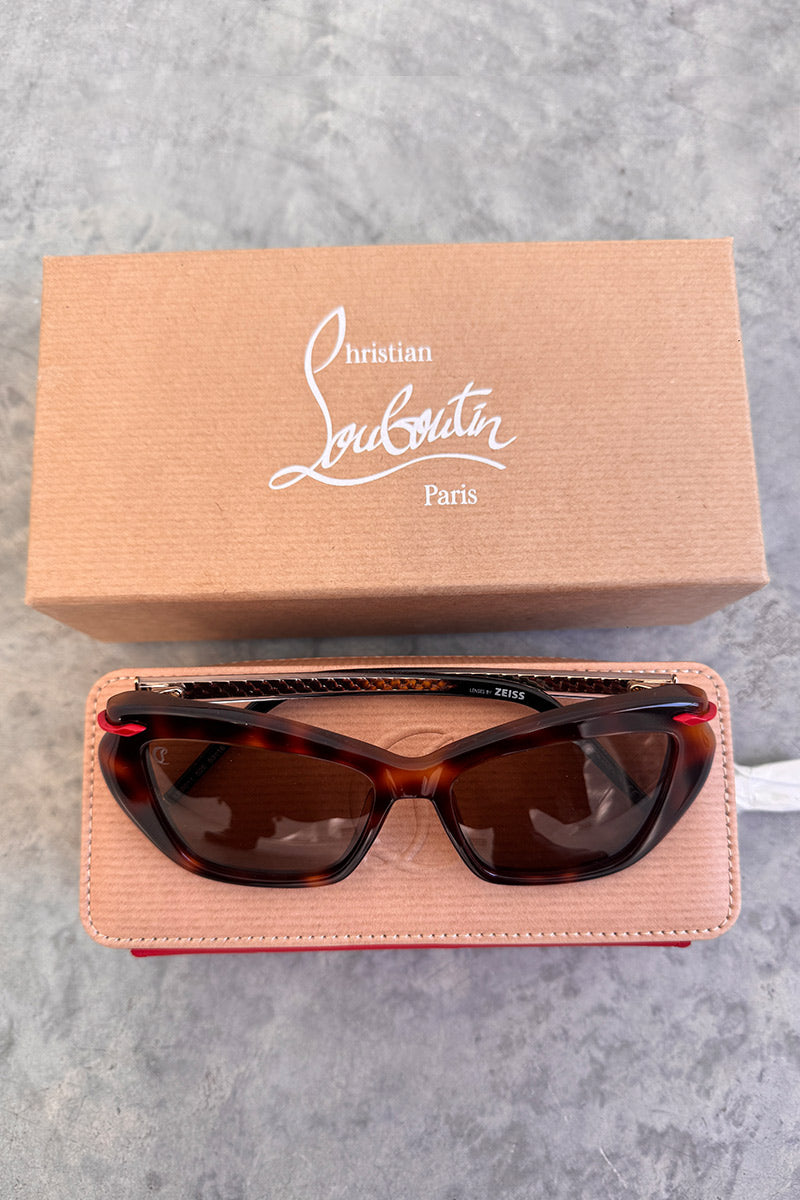 Christian Louboutin HOT CHICK LB0011 DARK HAVANA SUNGLASSES RRP $930