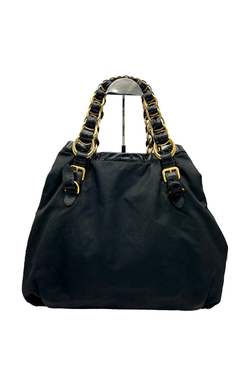 Prada Tessuto Nylon Chain Shoulder Bag (authenticated) RRP $2200