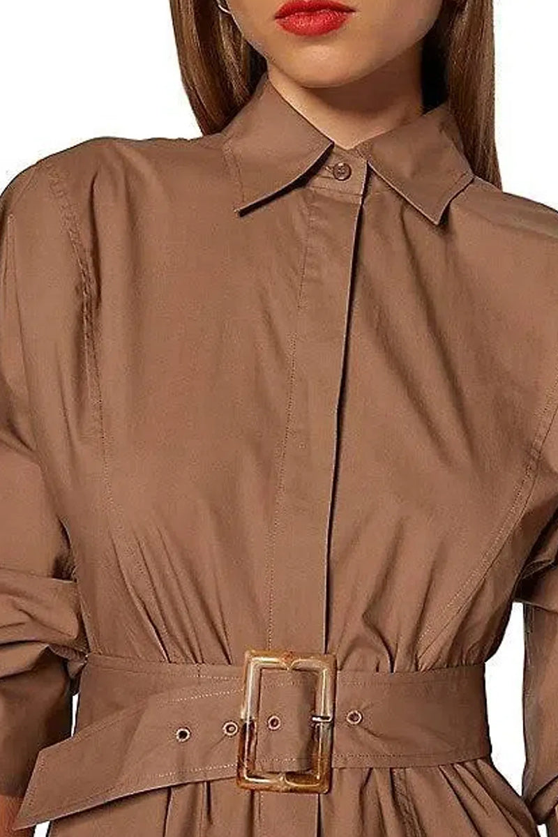Scanlan Theodore Brown shirt dress 10