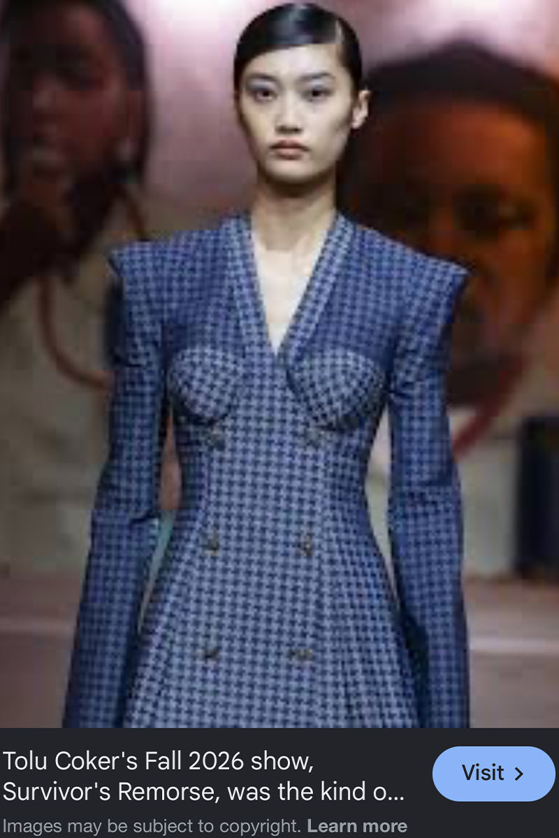 Tolu Coker Houndstooth Set (Blazer M, Pant S)