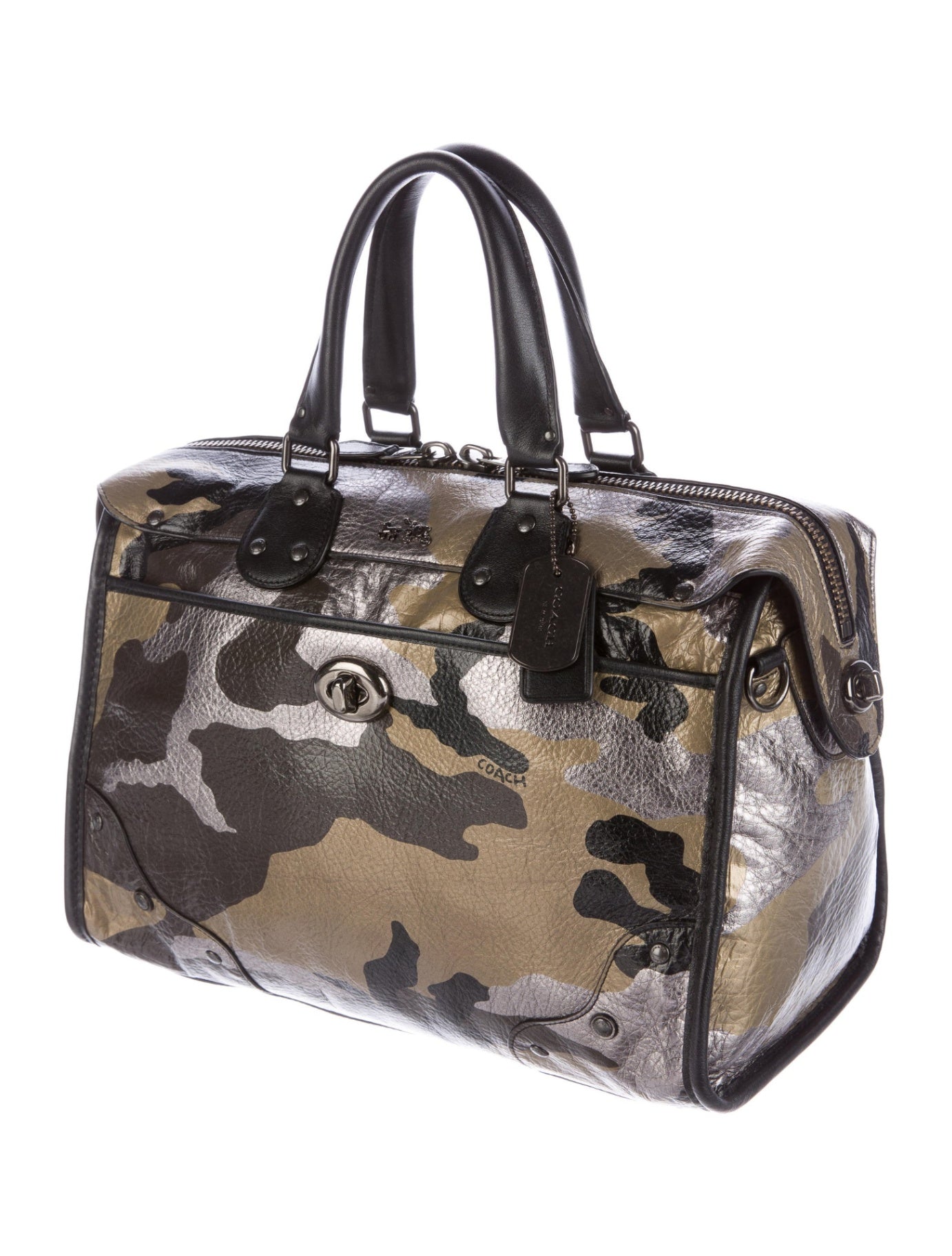 Coach Metallic Rhyder 22 satchel bag