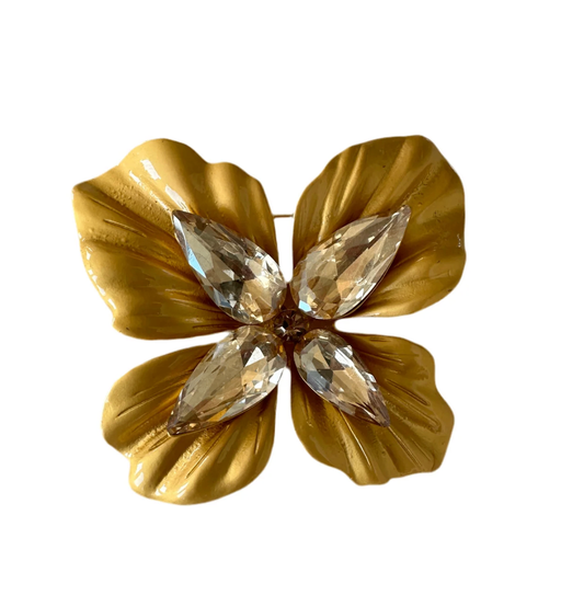 Zeiya Funa Diamonte Brooch