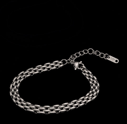 Quianey Watch Link Silver Bracelet