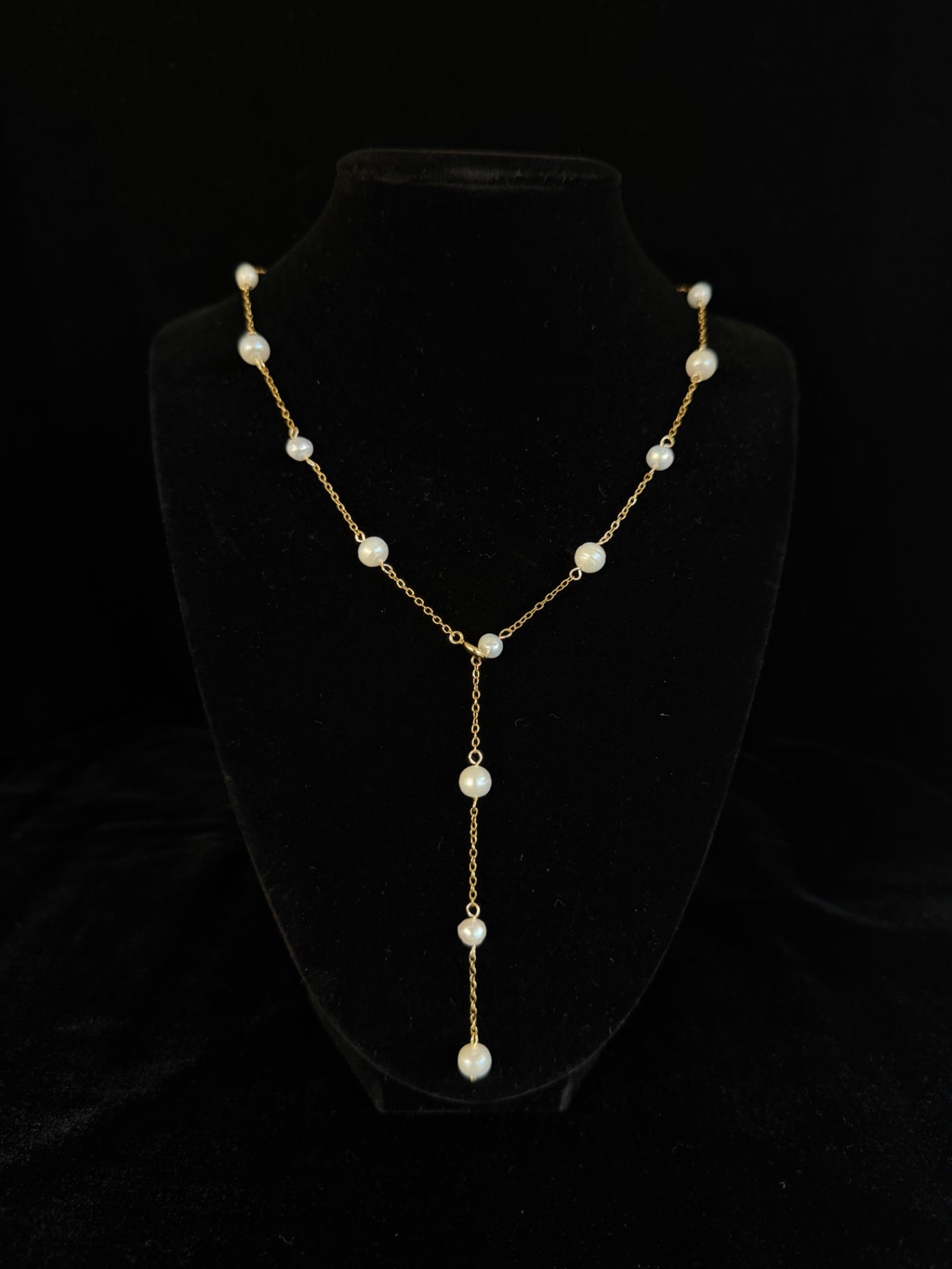 Quianey Pearl Cascade Necklace