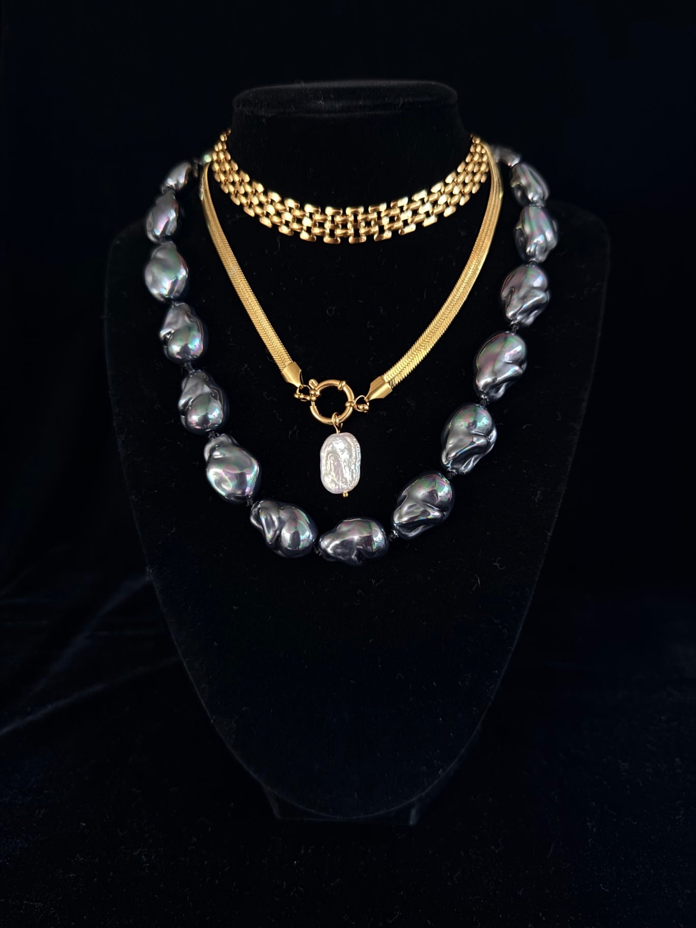 Quianey Watch Link Gold Necklace
