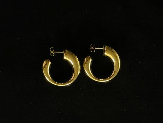 Quianey Puffy Gold Hoops