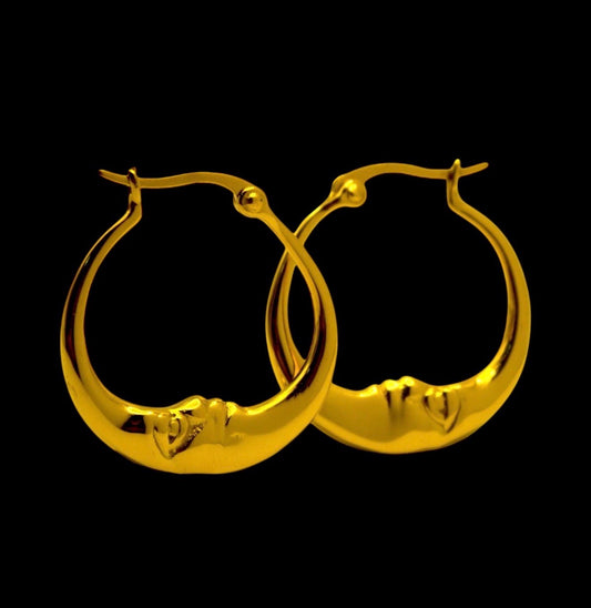 Quianey Gold Moon Hoops