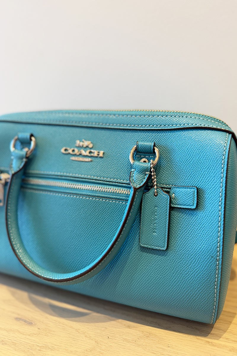 Coach Blue Leather handbag Medium