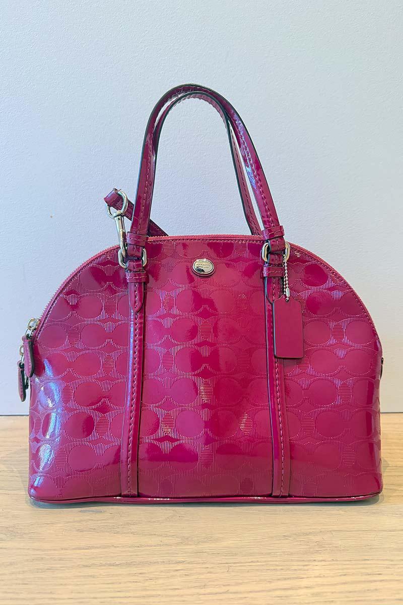 Coach fuchsia Patent Leather handbag Large