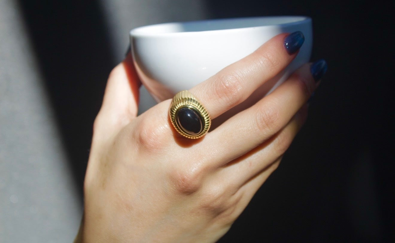 Quianey Black Onyx Ring Size 6