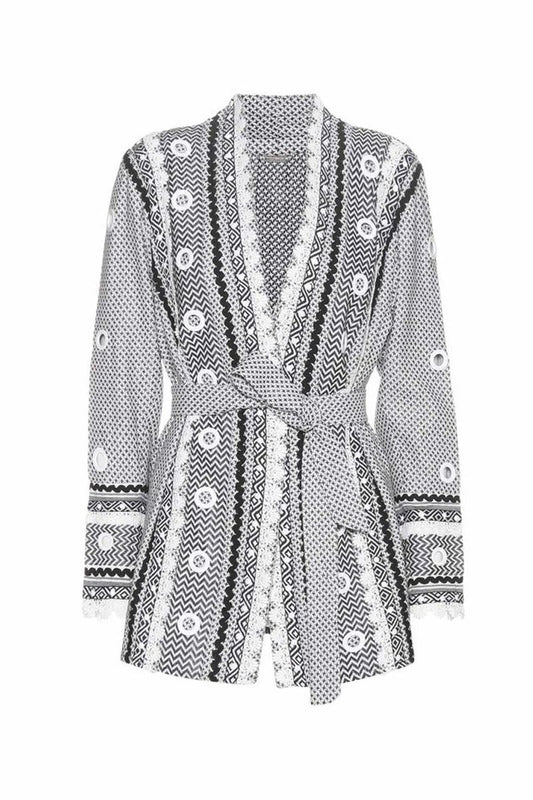 Dodo Bar Or Blazer Black and white Cotton Blazer M