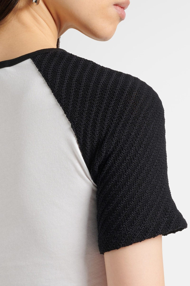 Christopher Esber tucked ringer jersey knit tee 10 NWT