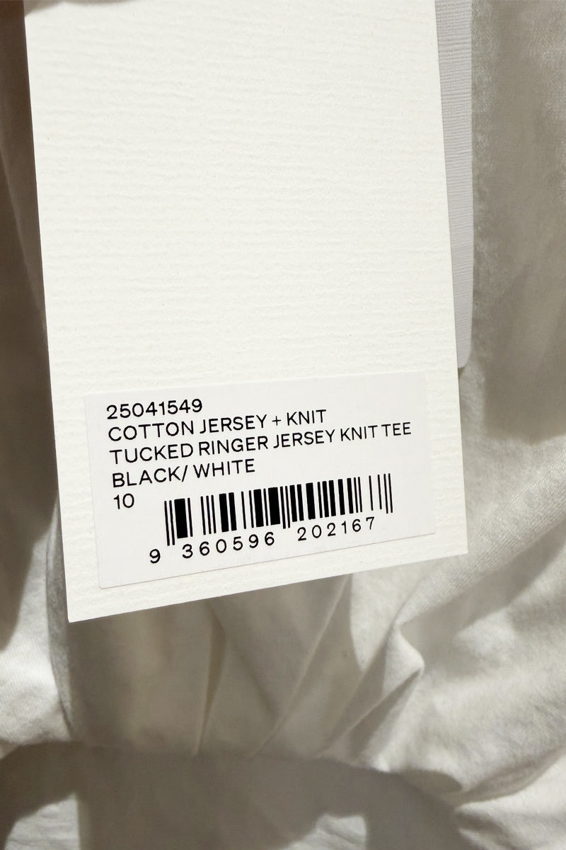 Christopher Esber tucked ringer jersey knit tee 10 NWT