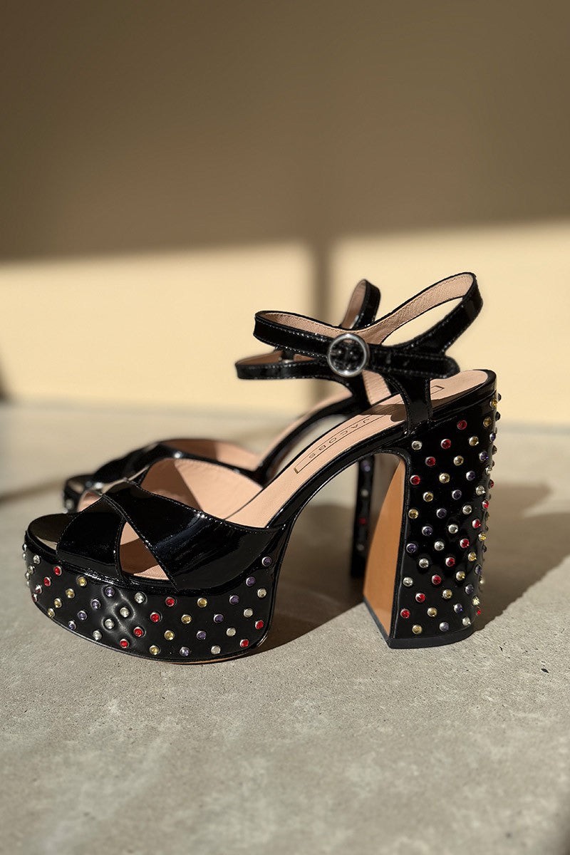 Marc Jacobs patent lust strass heeled sandals 40