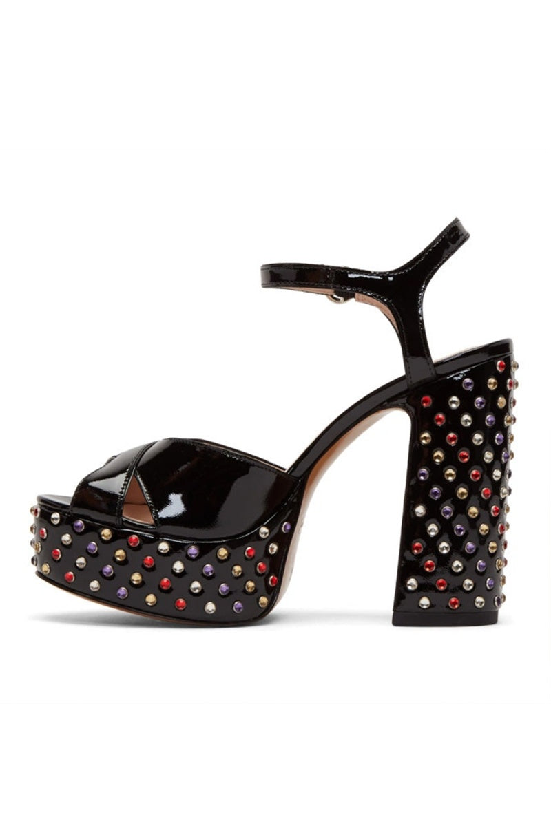 Marc Jacobs patent lust strass heeled sandals 40