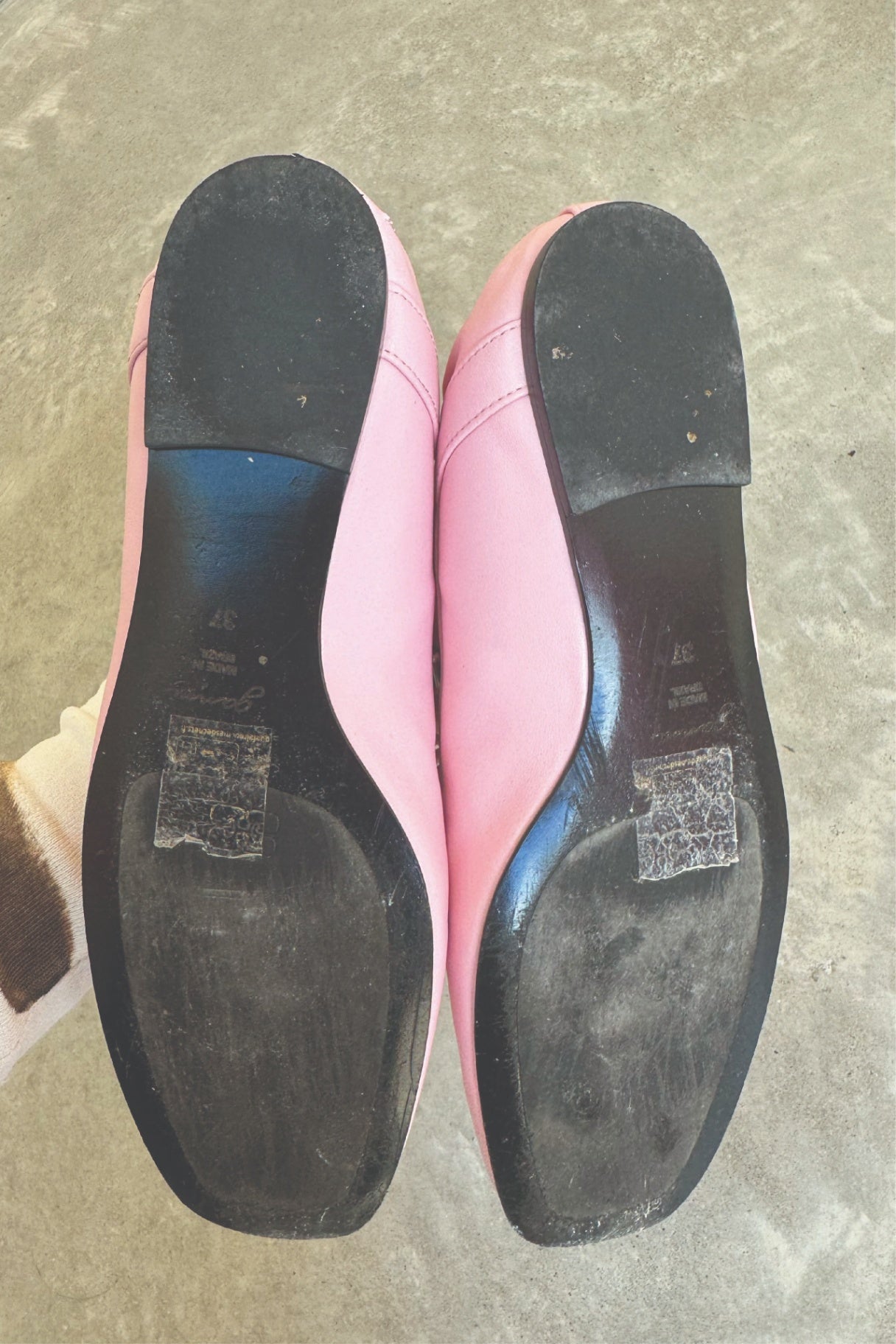 Ganni pink lace ballet flats 37