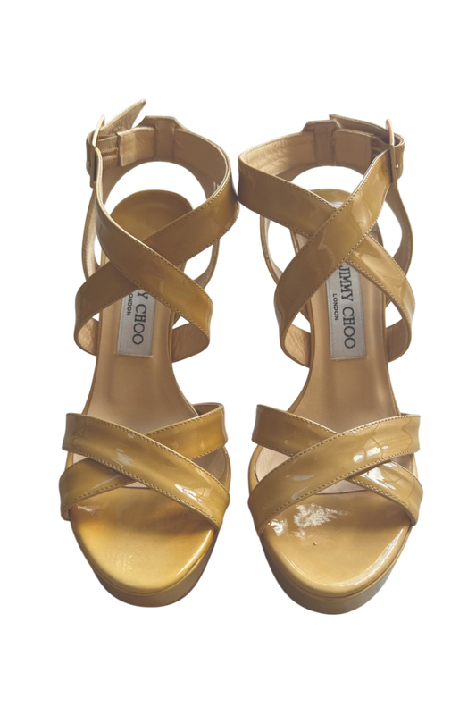 Jimmy Choo beige strap heels 36 1/2