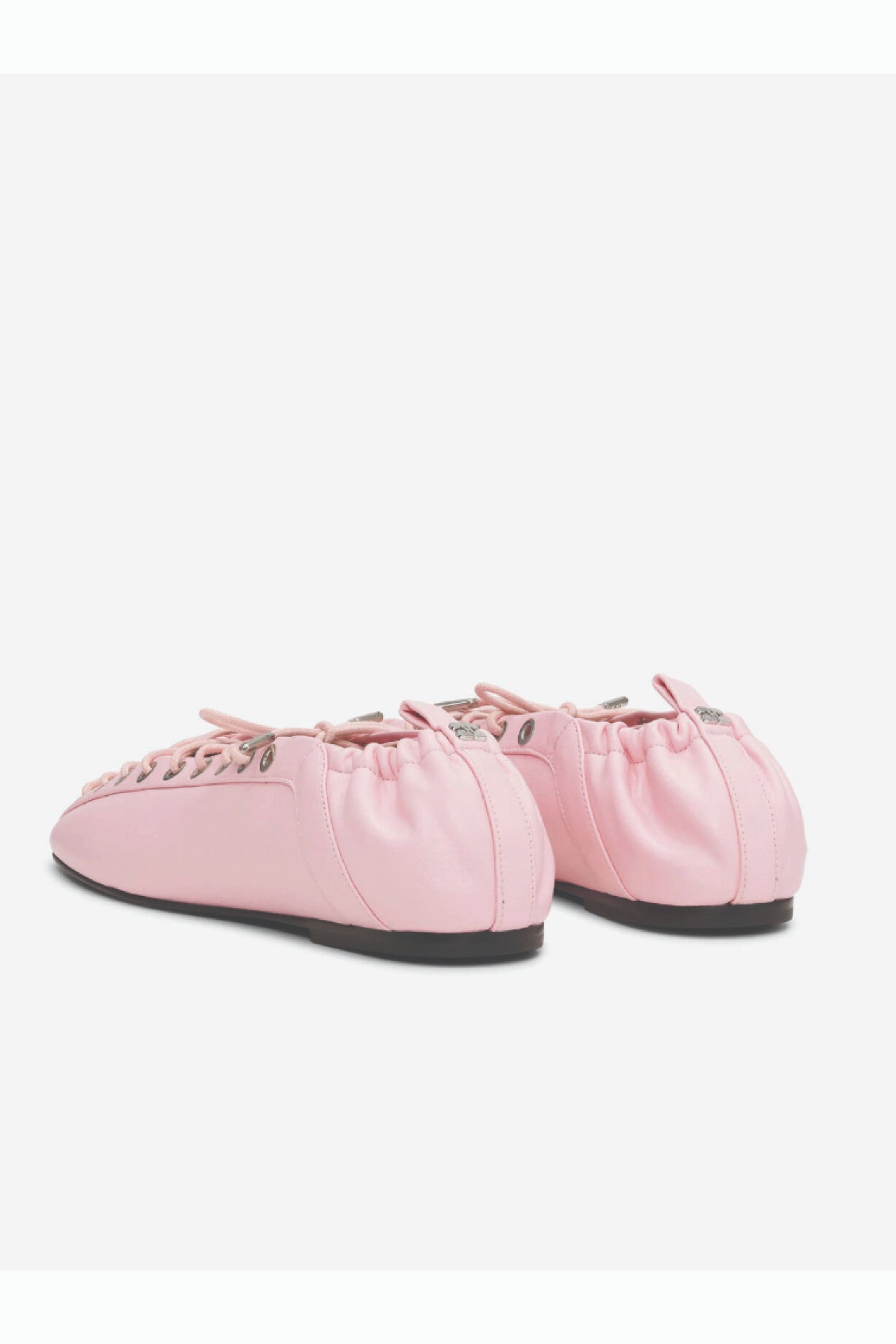 Ganni pink lace ballet flats 37