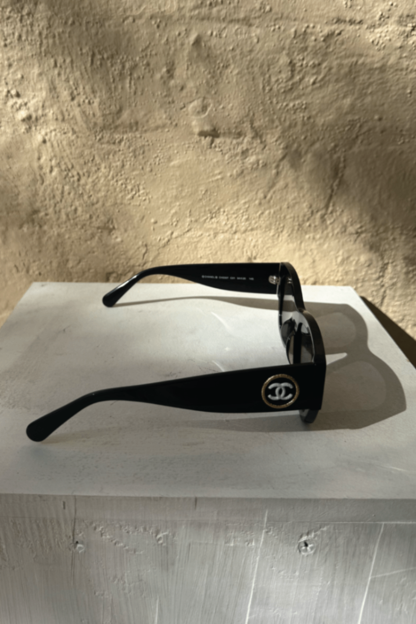 Chanel black sunglasses