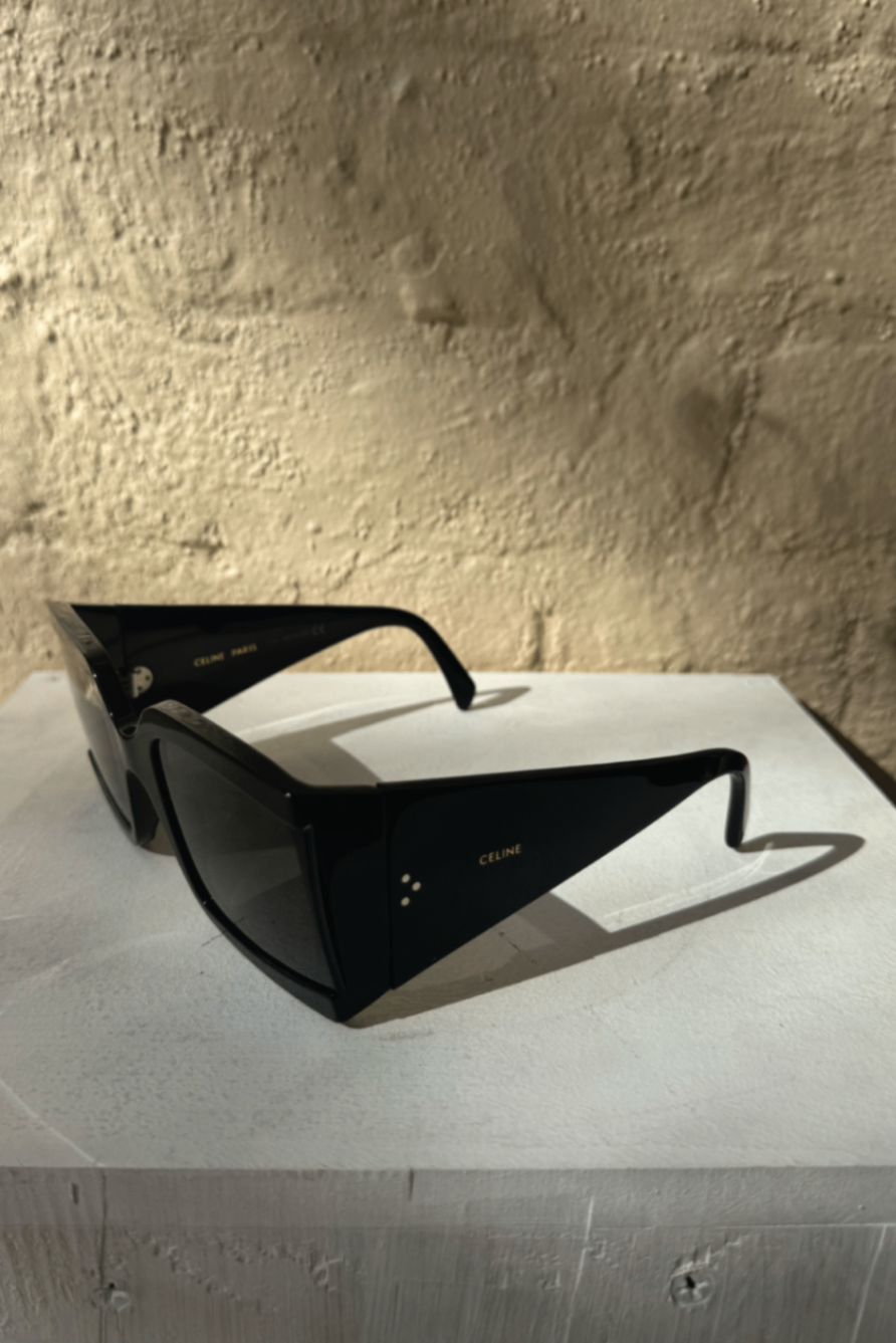 Celine black sqaure large sunnies