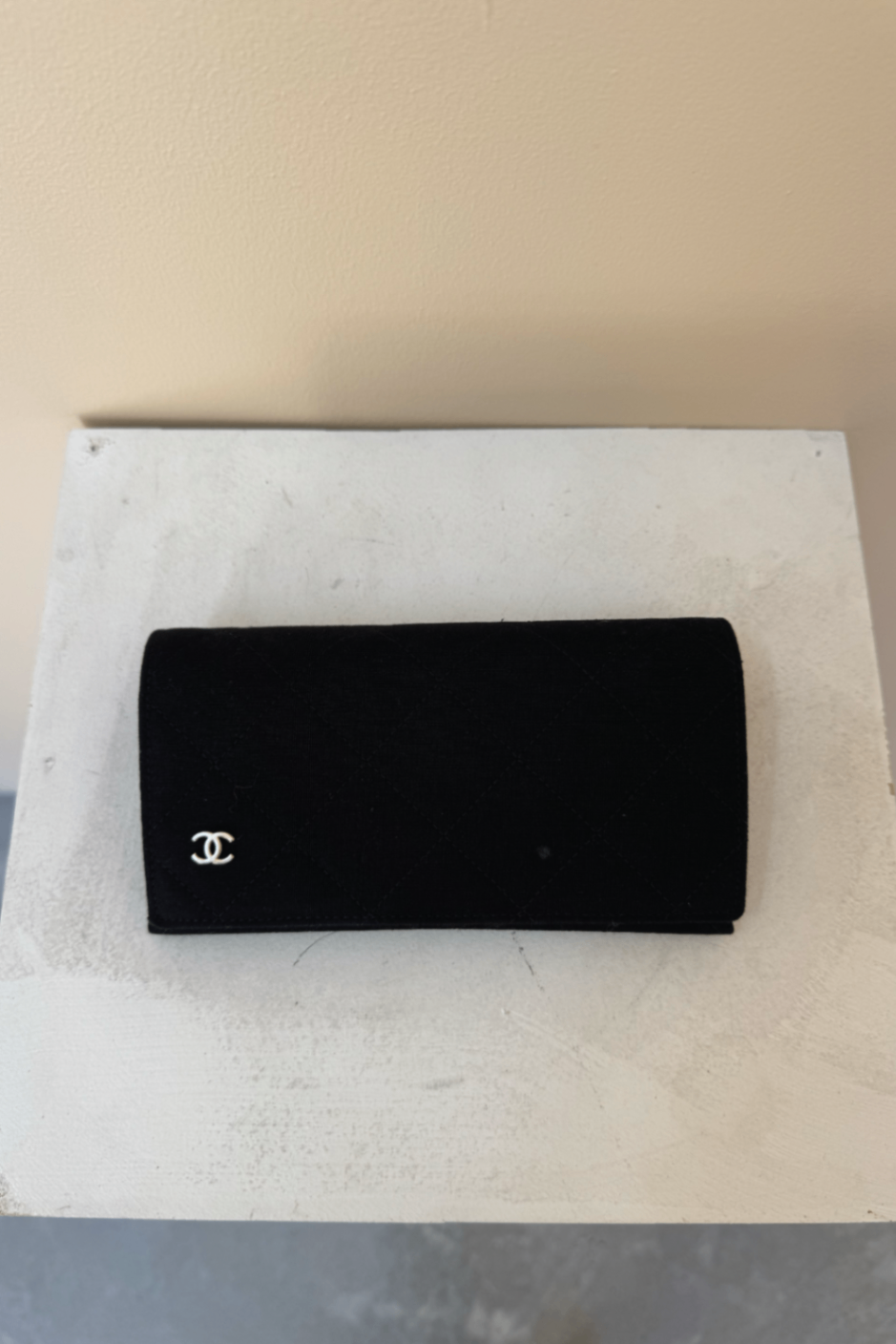 Chanel black polarized logo sunglasses
