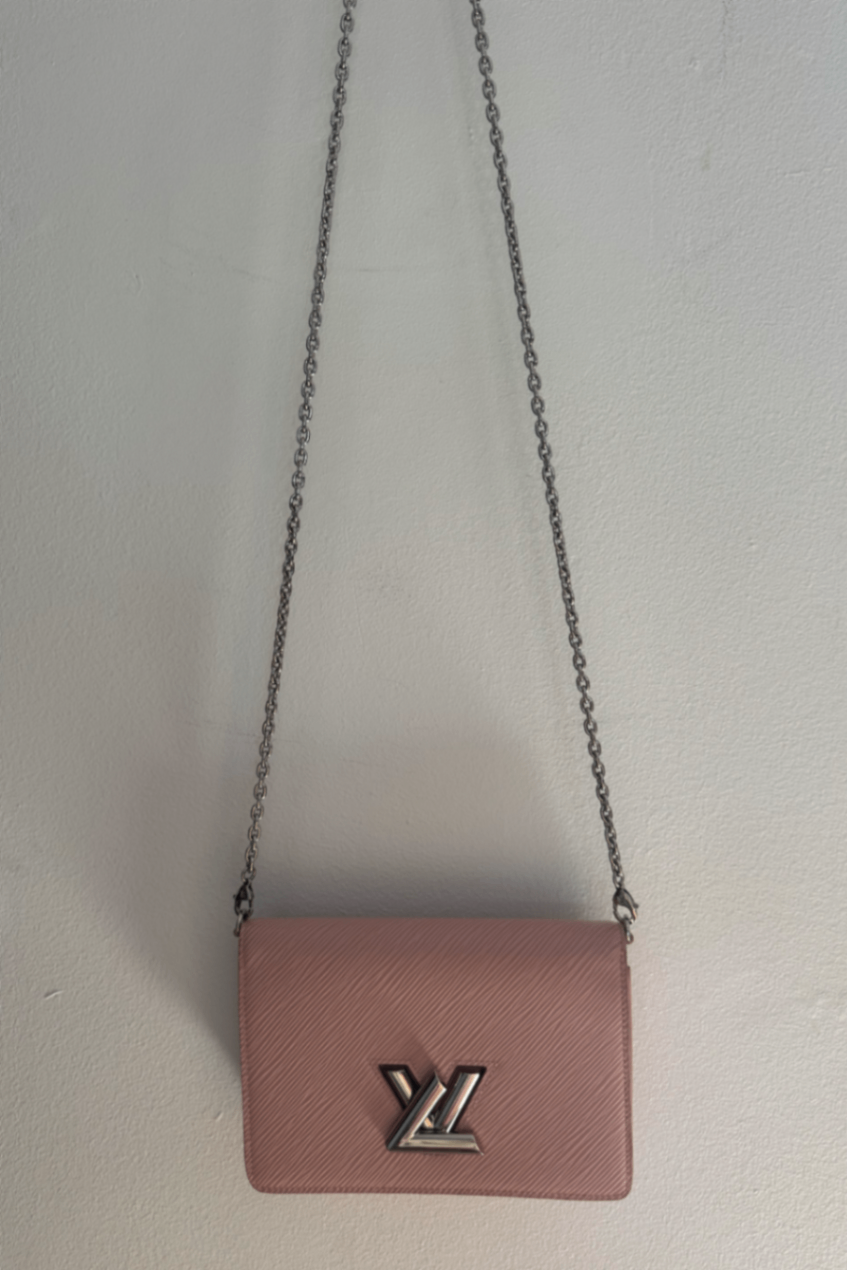 Louis Vuitton pink leather crossbody bag