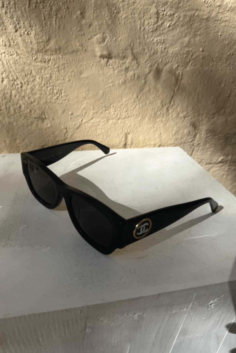 Chanel black sunglasses