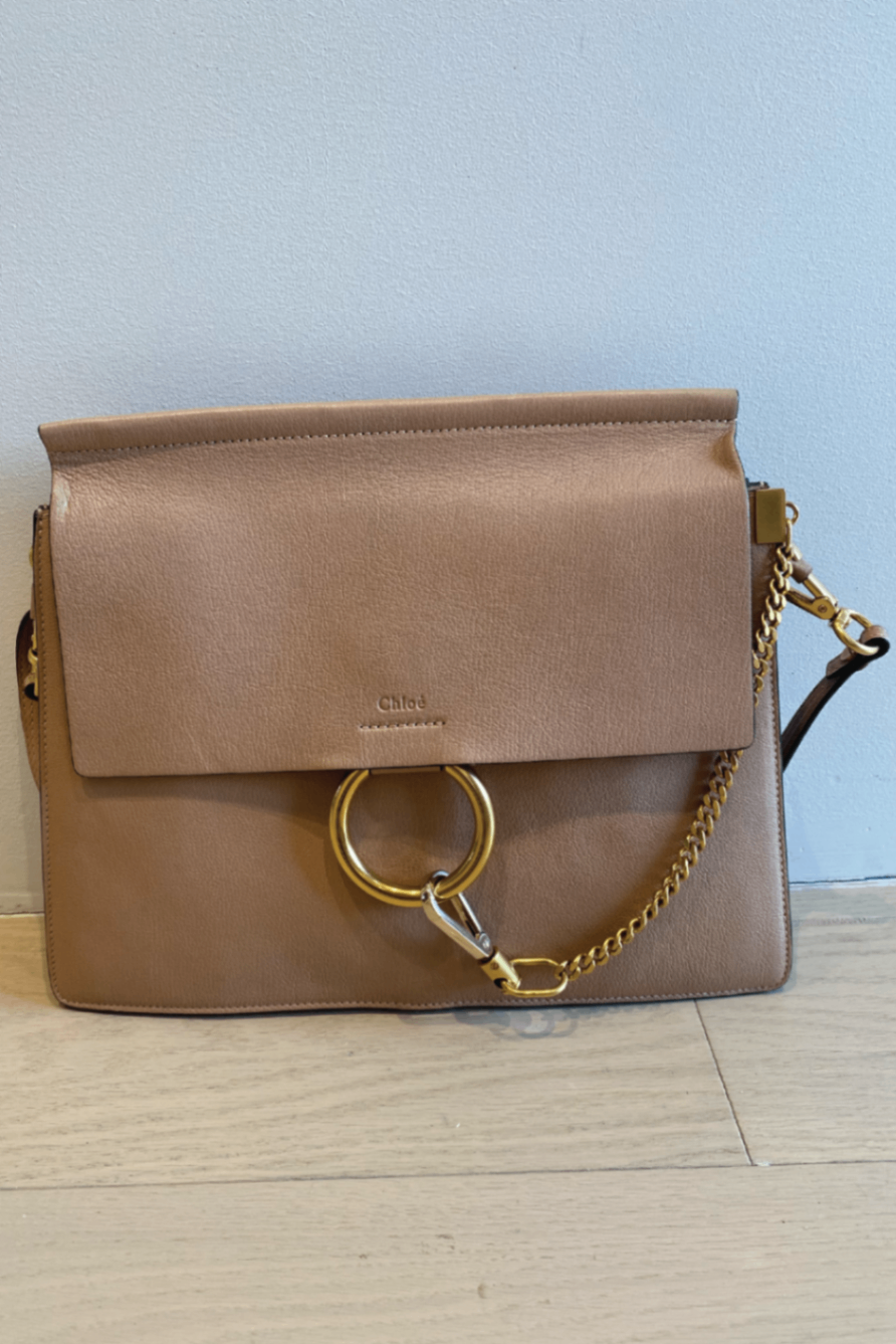 Chloe faye beige shoulder bag