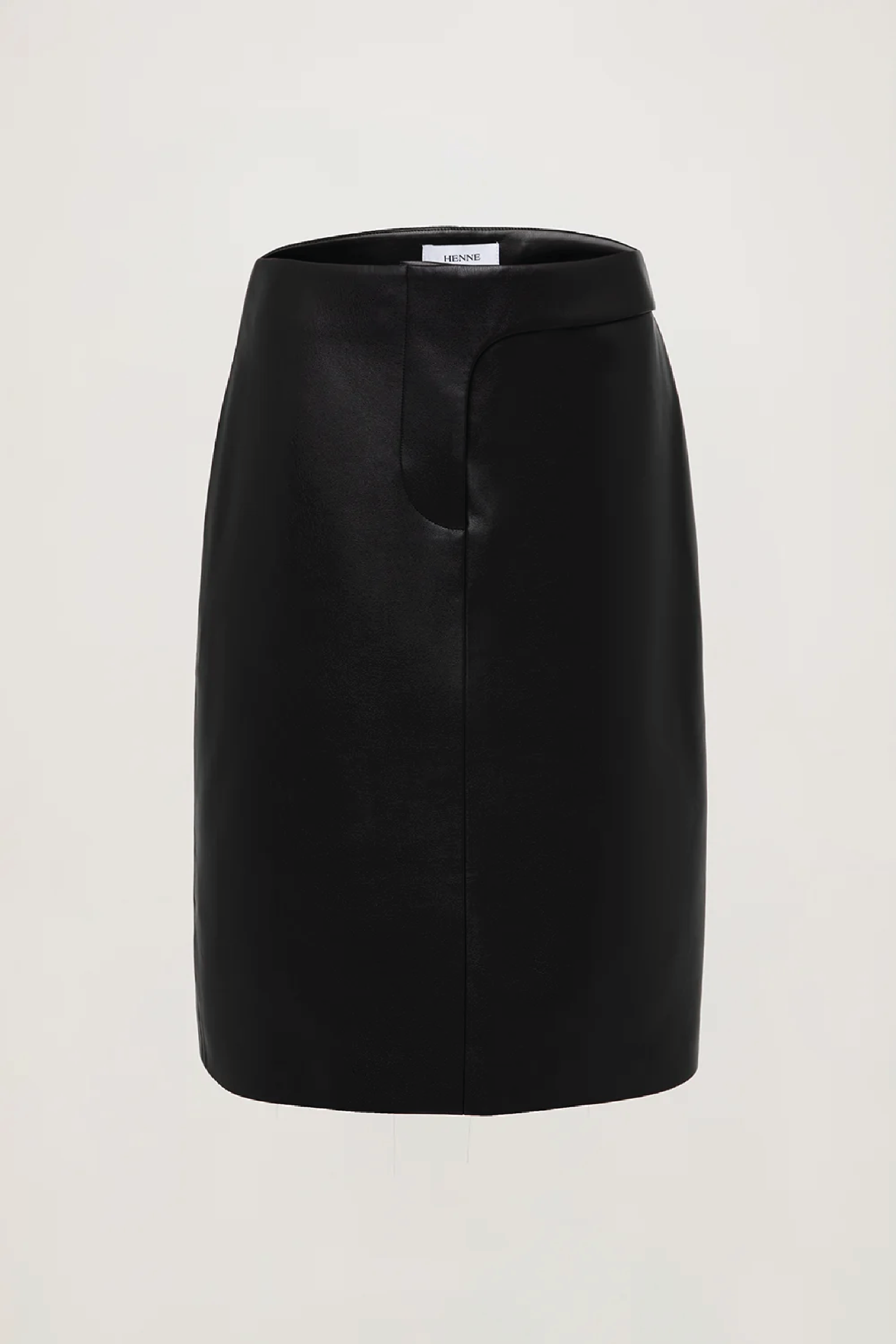 Henne black leather skirt 8