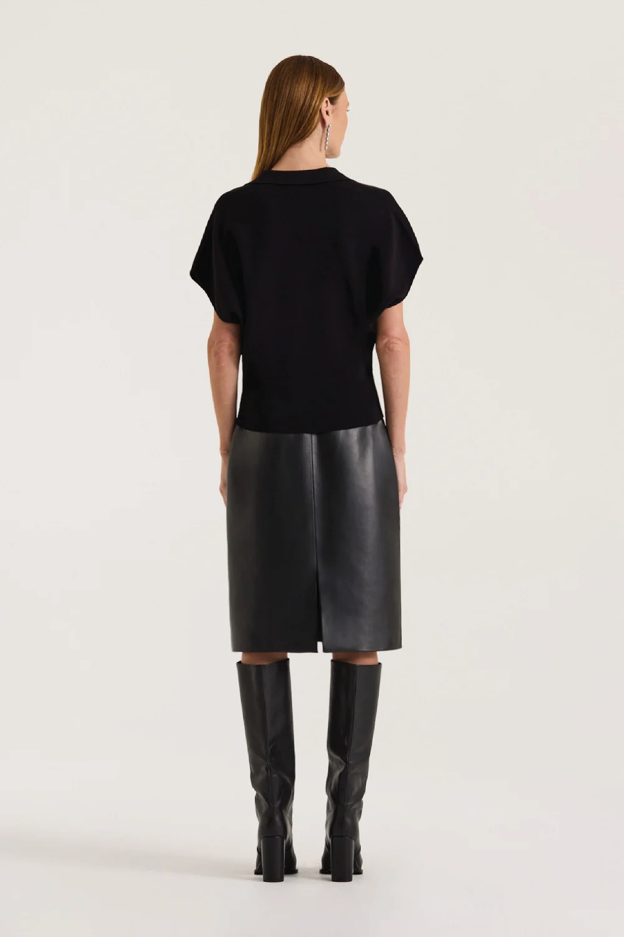 Henne black leather skirt 8
