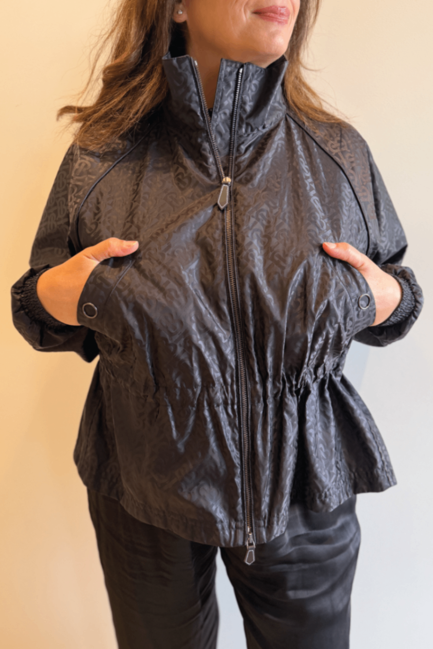 Burberry black logo jacket 12