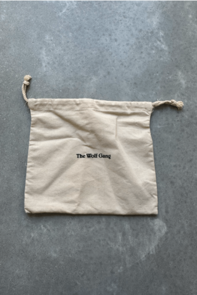 Wolf gang suede green clutch