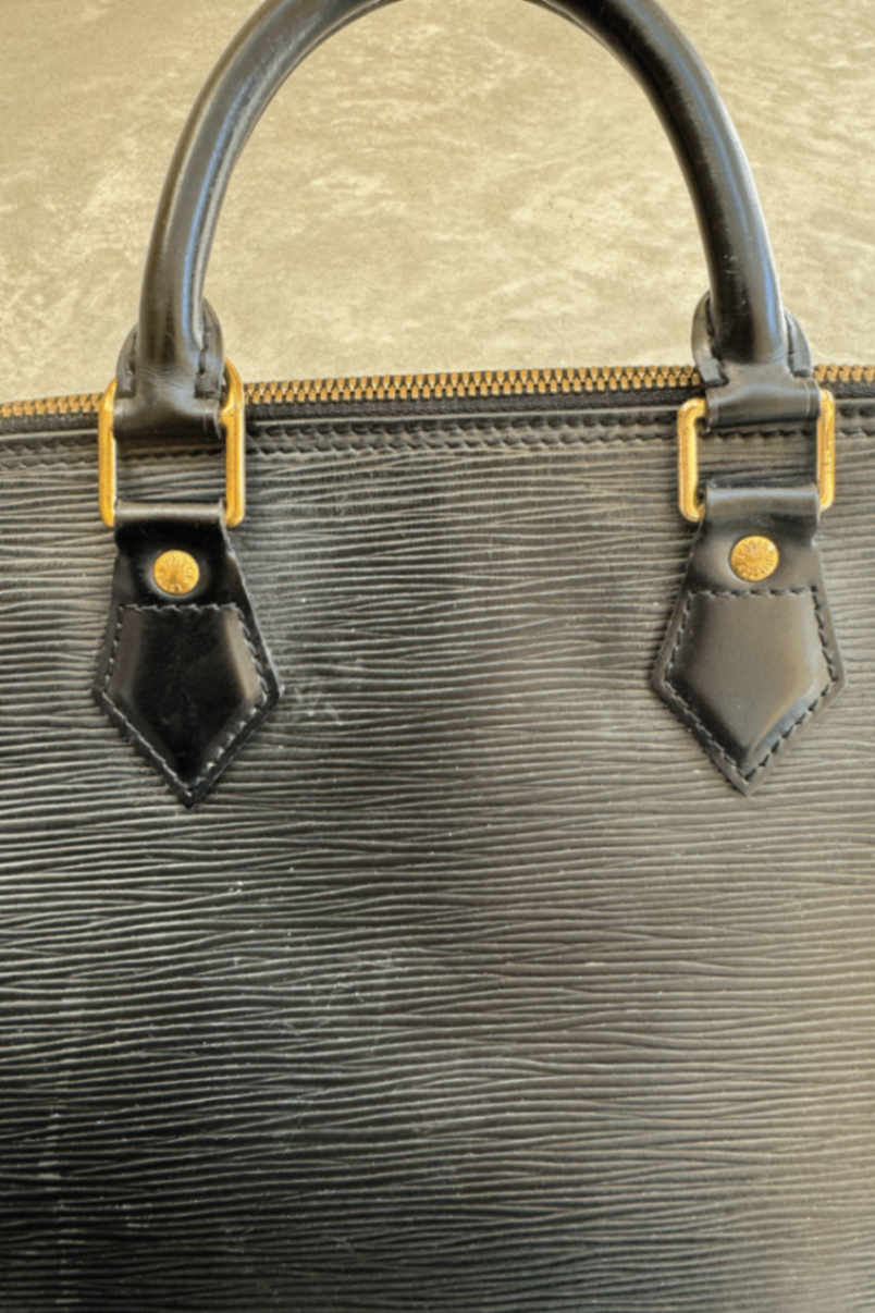 Louis Vuitton Alma small duffle Black EPI leather bag