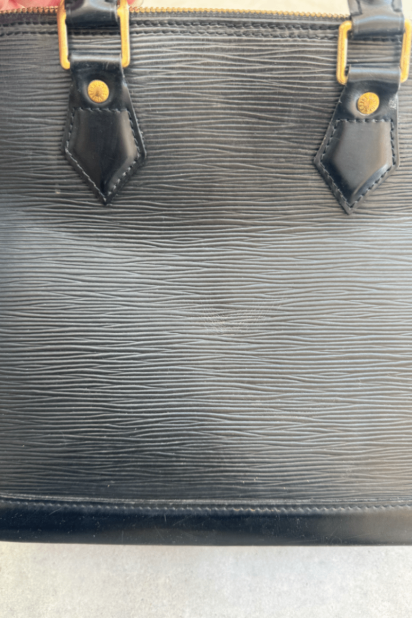 Louis Vuitton Alma small duffle Black EPI leather bag