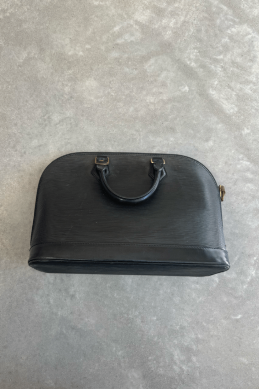 Louis Vuitton Alma small duffle Black EPI leather bag