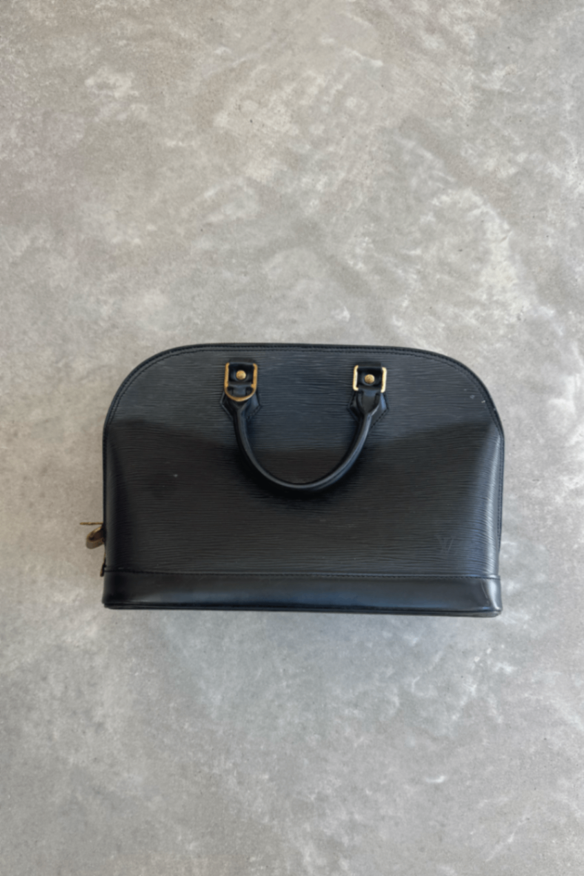 Louis Vuitton Alma small duffle Black EPI leather bag