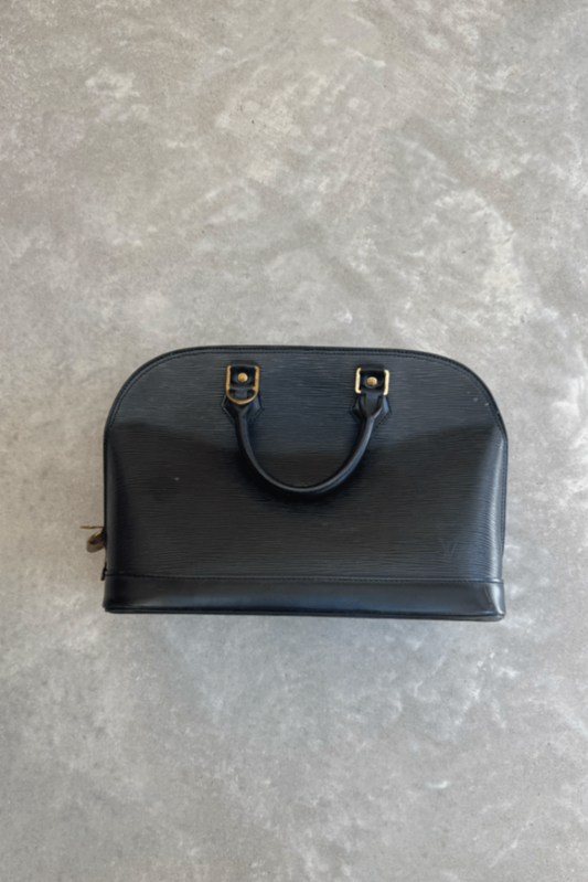 Louis Vuitton Alma small duffle Black EPI leather bag