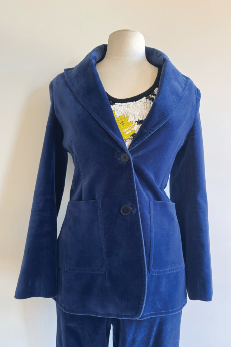 Scanlan blue suede jacket 10