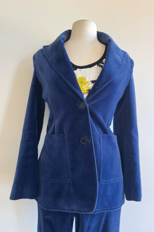 Scanlan blue suede jacket 10