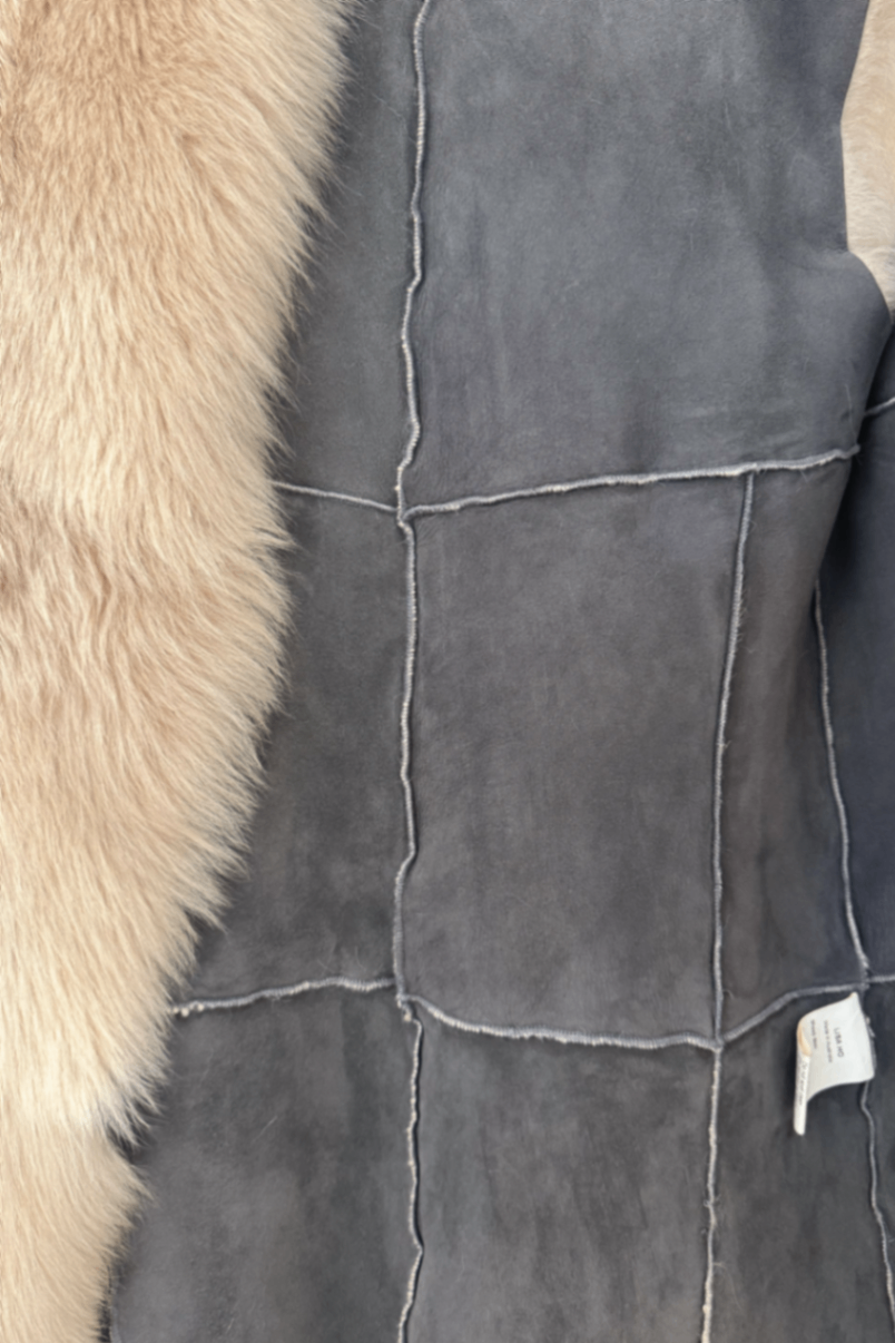 Lisa Ho white sheep skin vest 2