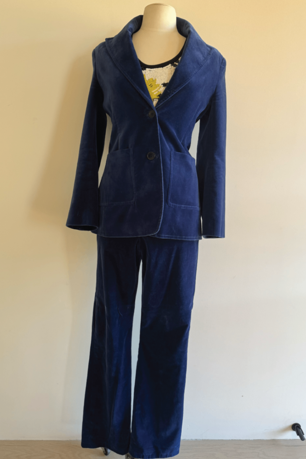 Scanlan blue suede pant 10