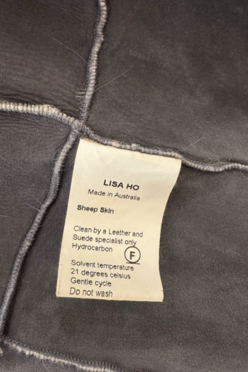 Lisa Ho white sheep skin vest 2