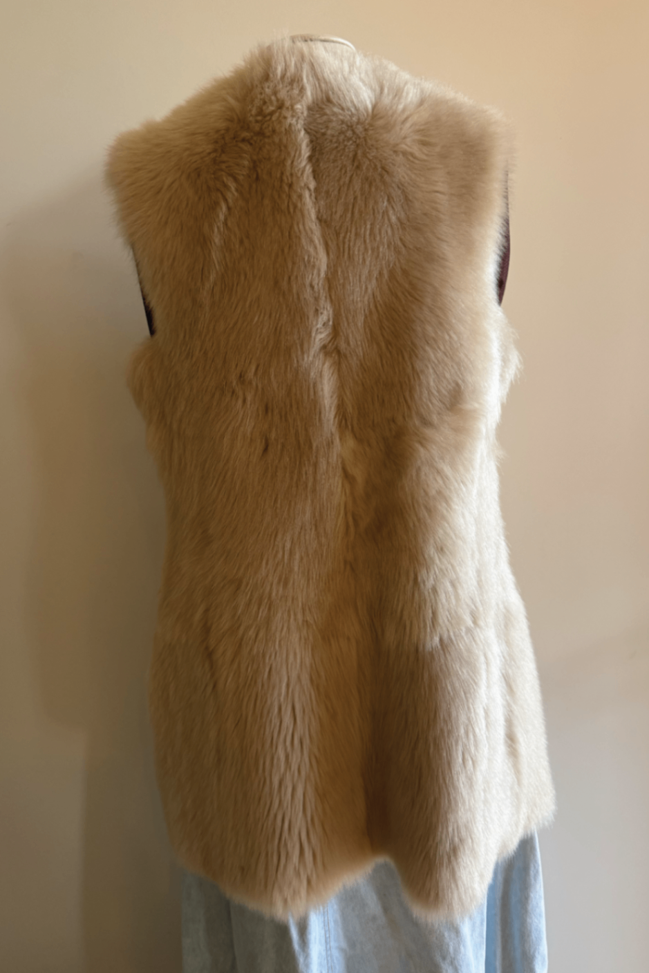 Lisa Ho white sheep skin vest 2